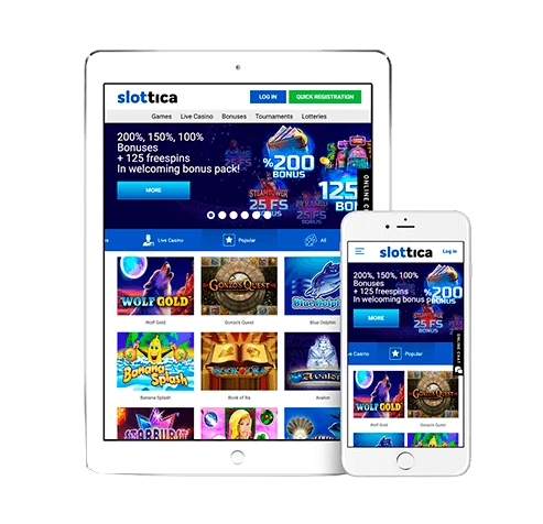 Slottica Mobile Version